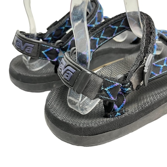 TEVA Ankle Strap Hiking Camping Fishing Sandals Black Purple Blue Men's Dad  11 - Picture 5 of 16
